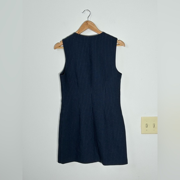 Abercrombie & Fitch Dark Blue Pinstripe Mini Dress - Picture 2 of 7